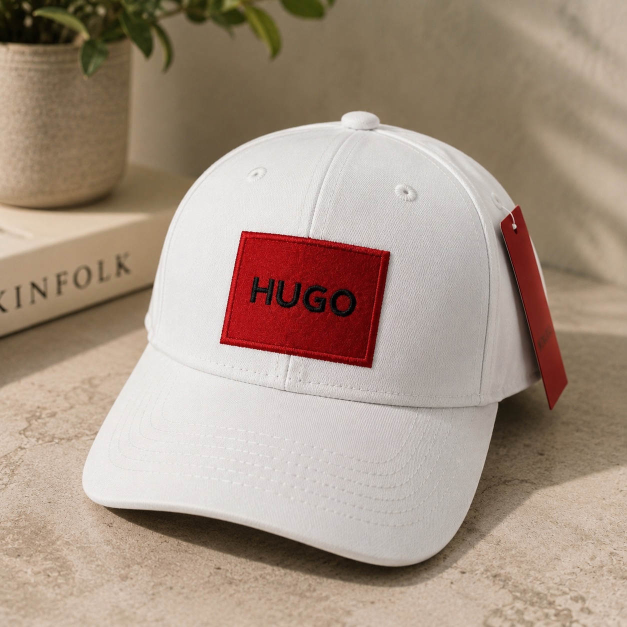 HUGO Signature Cap - White