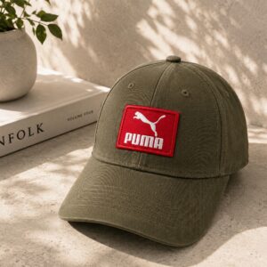 Puma Patch Cap – Olive Green