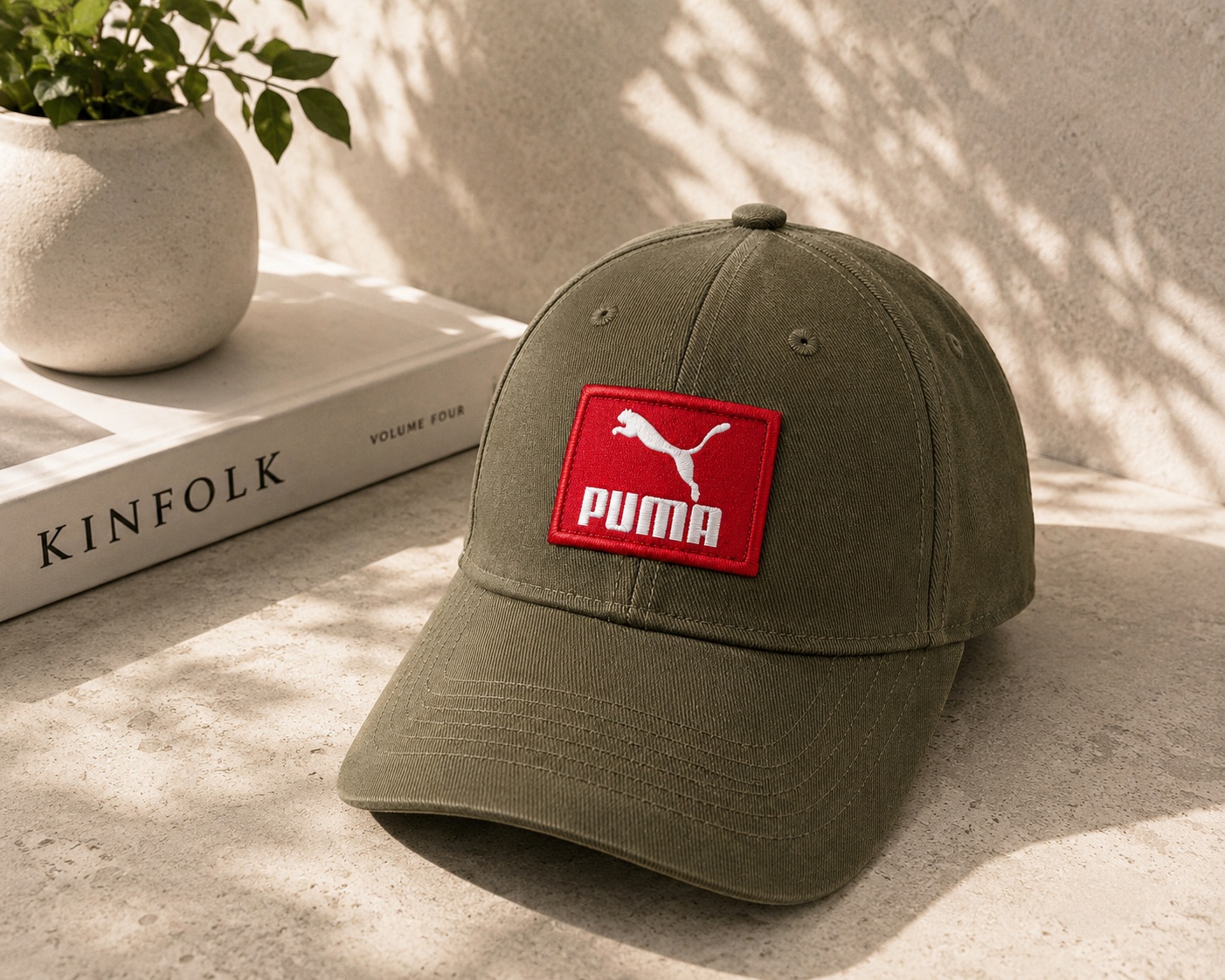 Puma Patch Cap – Olive Green