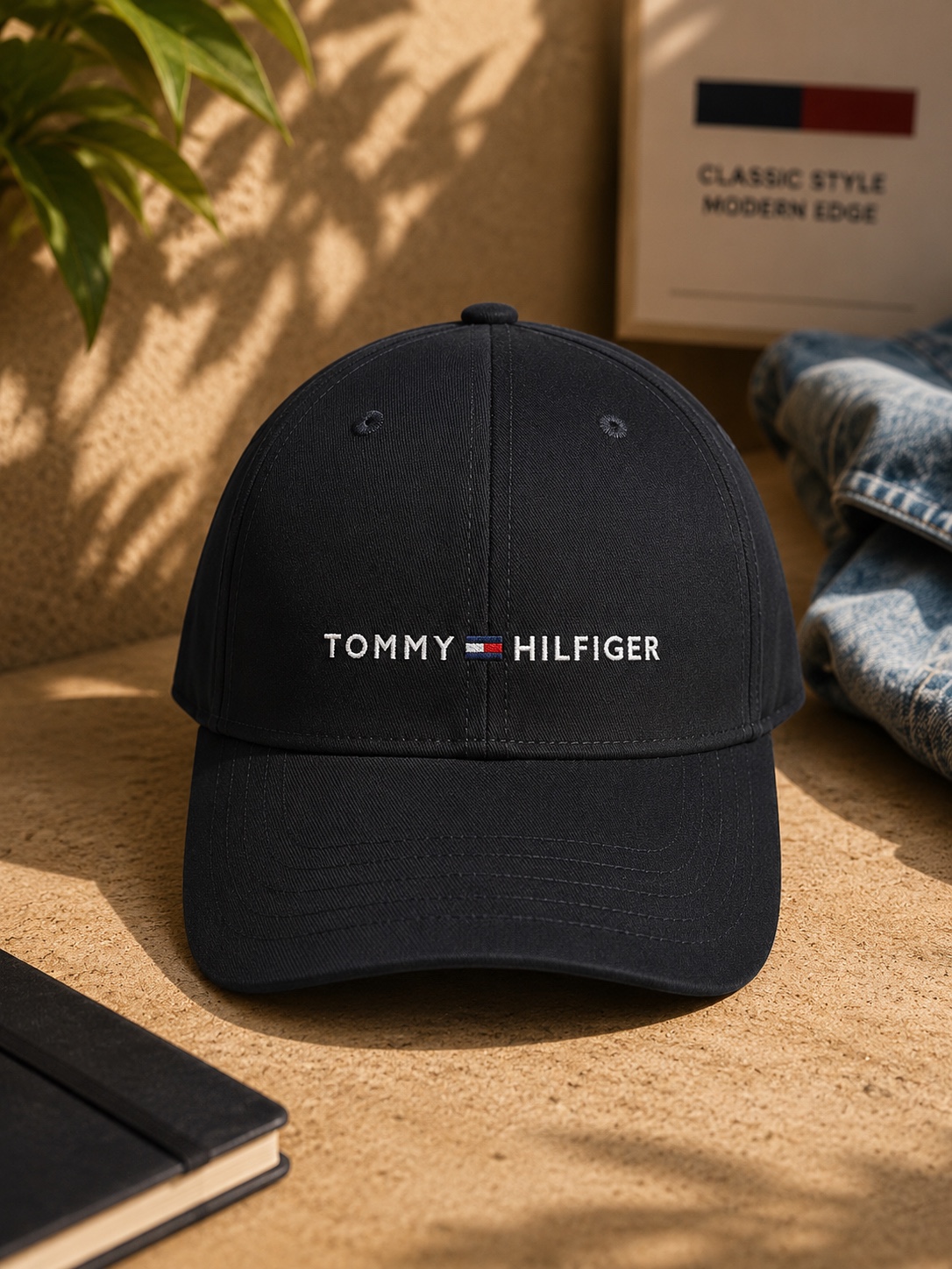 Tommy Signature Cap – Black