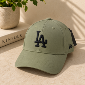 Olive Green LA Baseball Cap